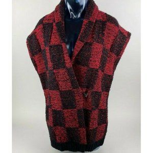 American Living Womens Cardigan Sweater Red XL